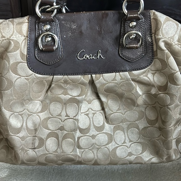 Coach Signature Brown Carryall - Picture 2 of 7